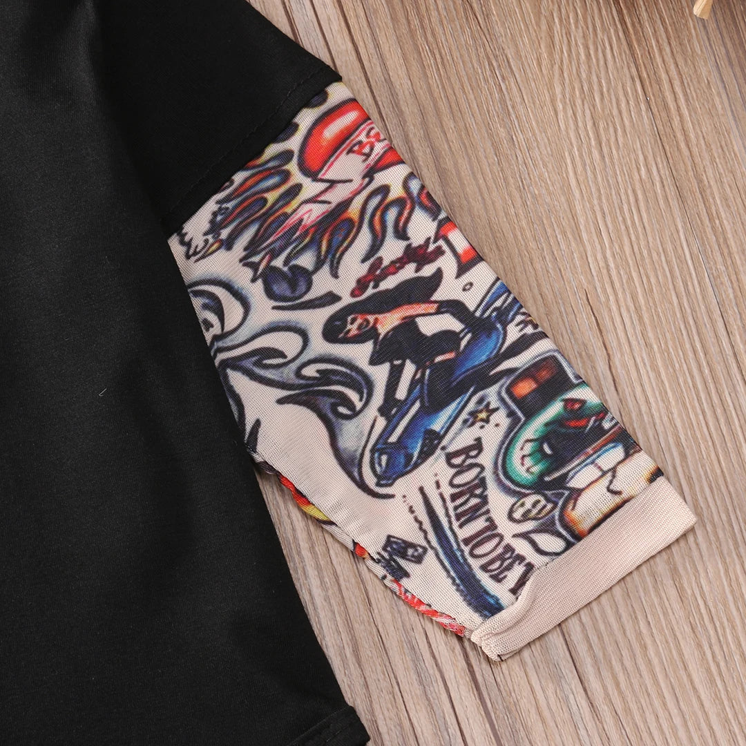 'Maddox' Baby Tat Bodysuit 3M-18M