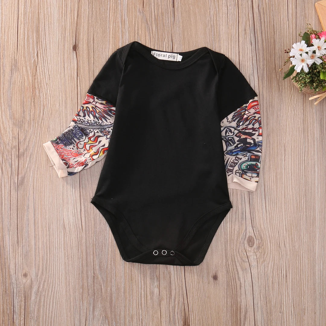 'Maddox' Baby Tat Bodysuit 3M-18M