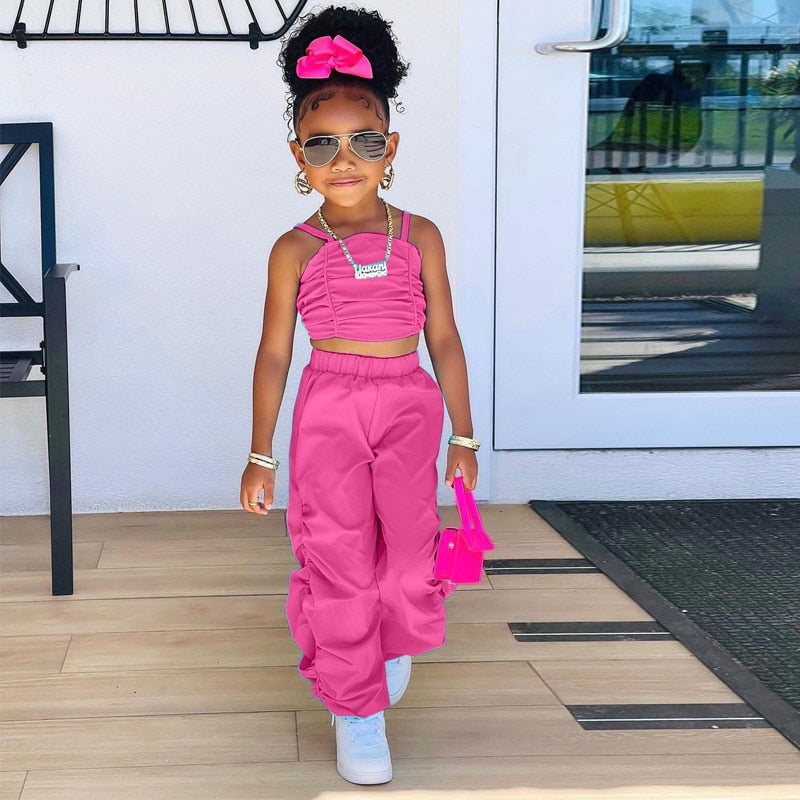 'Jada' Top & Cargo Pants Set (18M-6T)