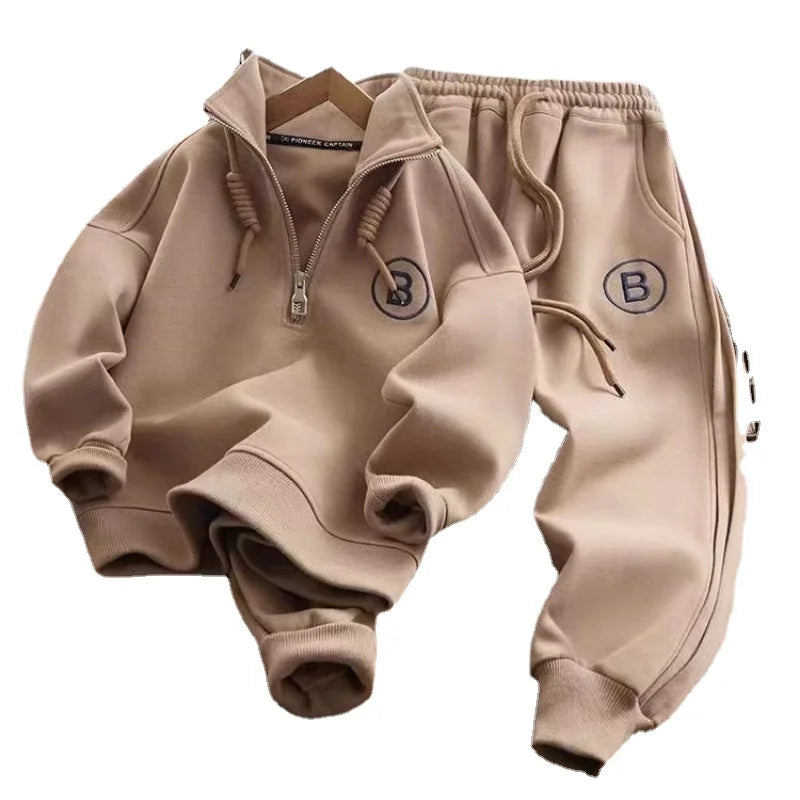 'Brooks' Super Thick Sweatshirt & Pants 2 Piece Set- Various Colors (4T-14T)
