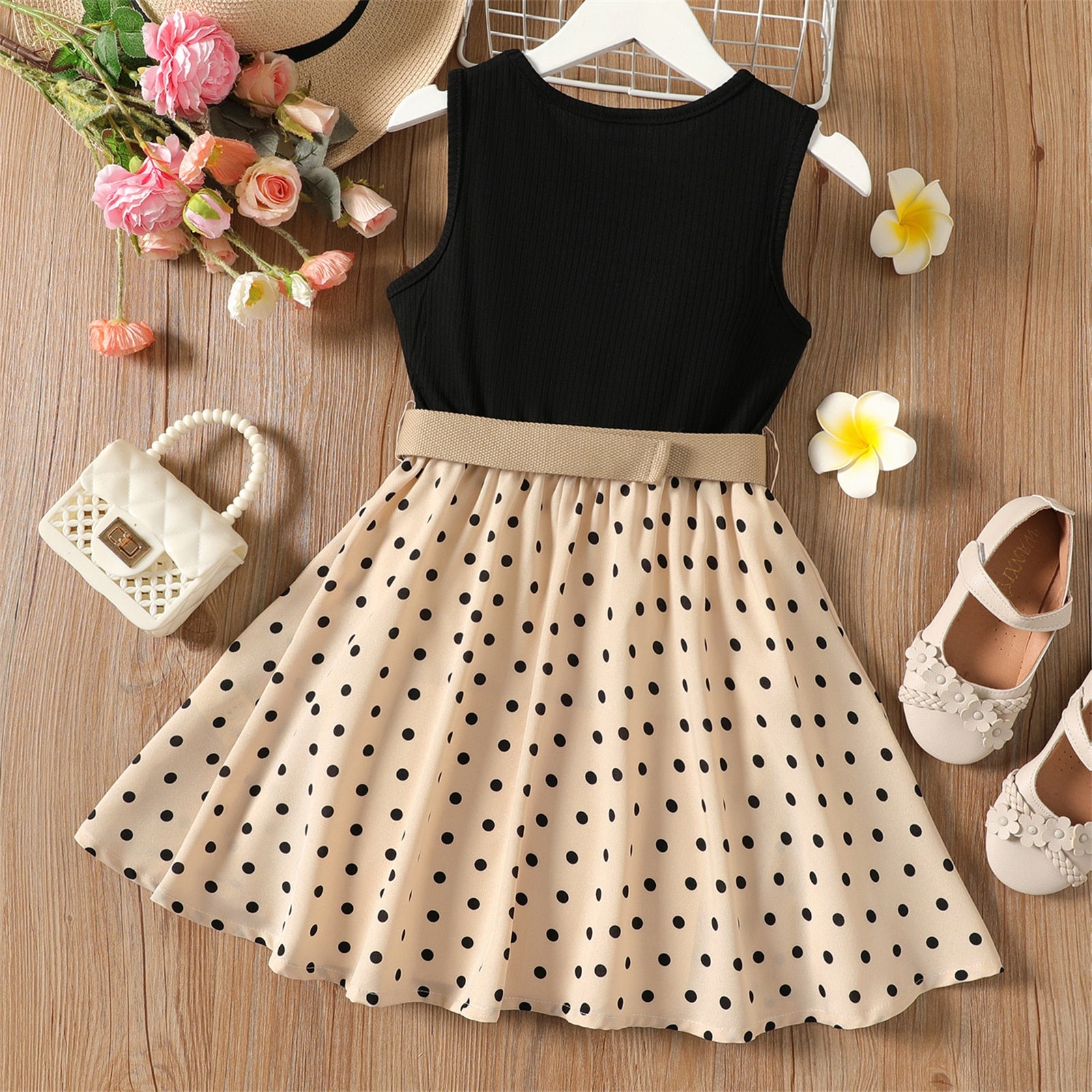 Cha-Cha Polka Dotted Dress (5T-13yrs)