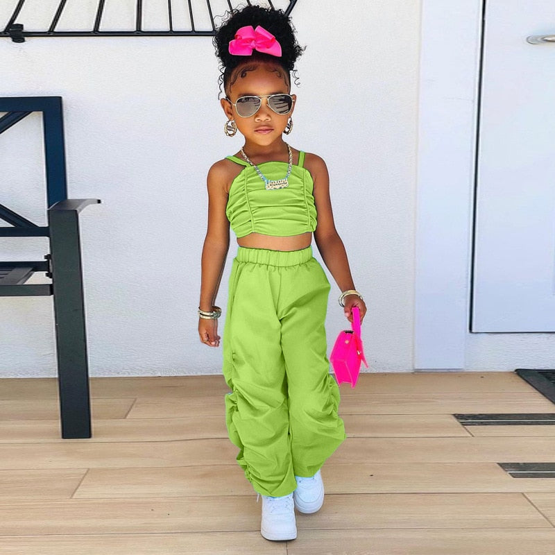 'Jada' Top & Cargo Pants Set (18M-6T)