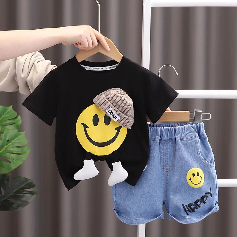 3D smiley face T-shirt 2T-5T Various Colors