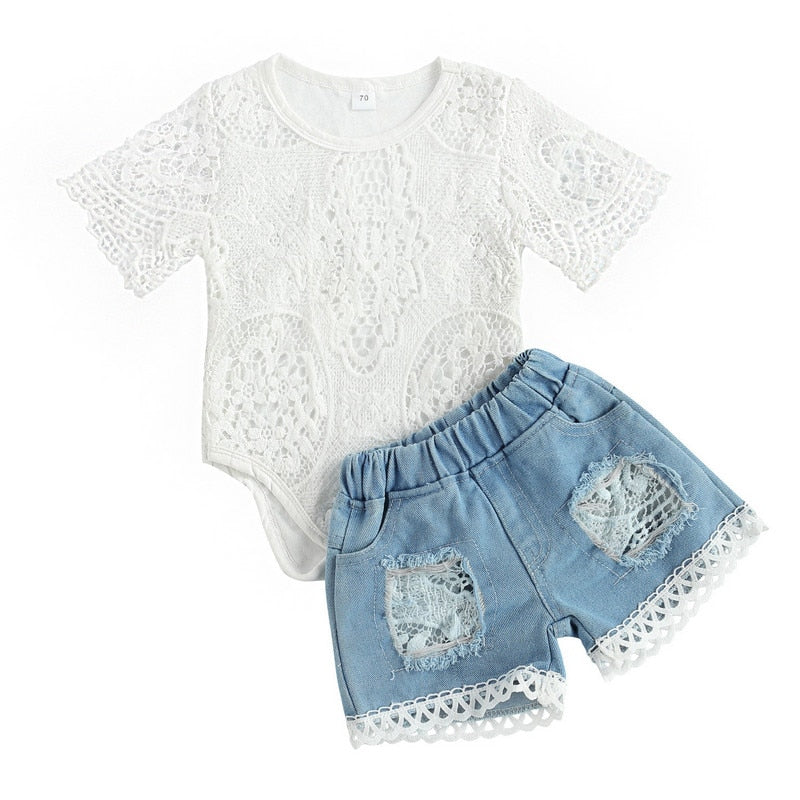 Baby Shorts Romper Set 'Wrenlee' Collection (0M-18M)