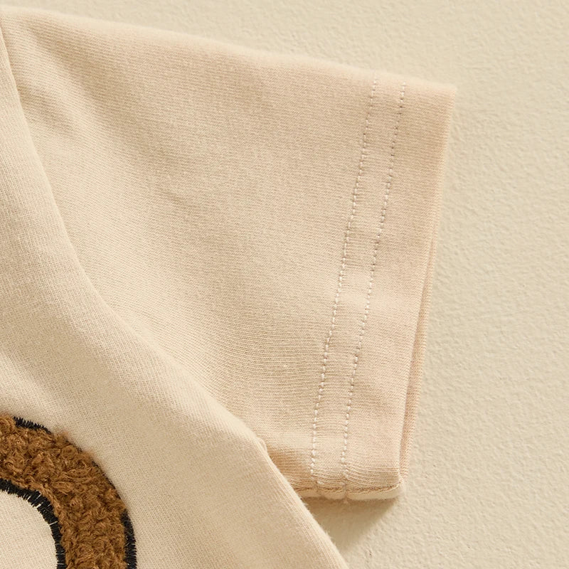 Bro Applique Shorts Set (0-3T)