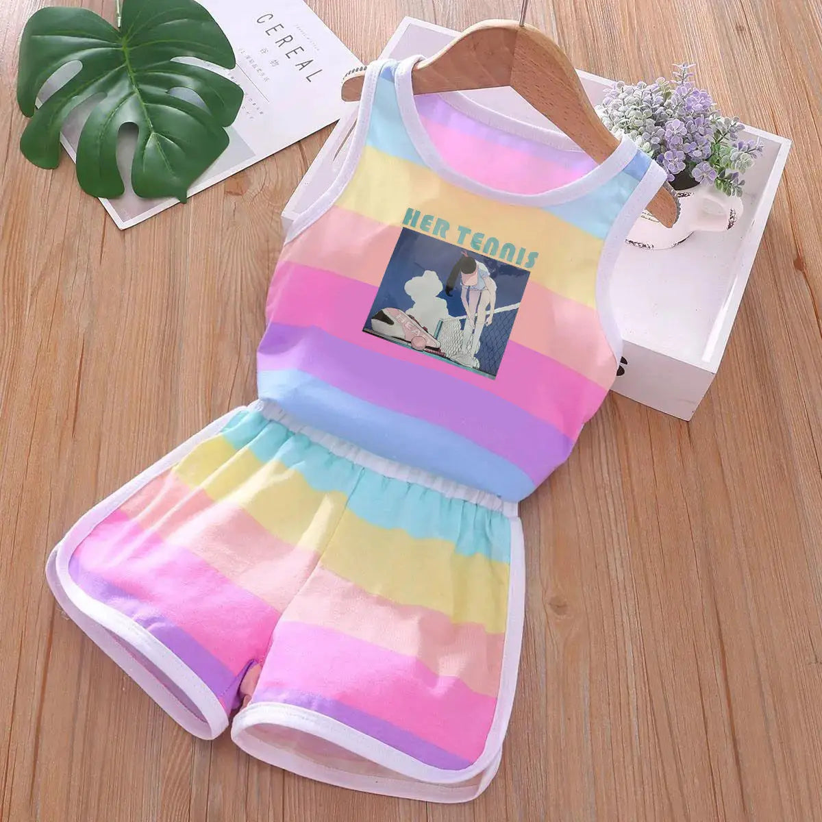 Colorful Striped Shorts & Tank Top 2 Piece Set (6 Mo-8 yrs)