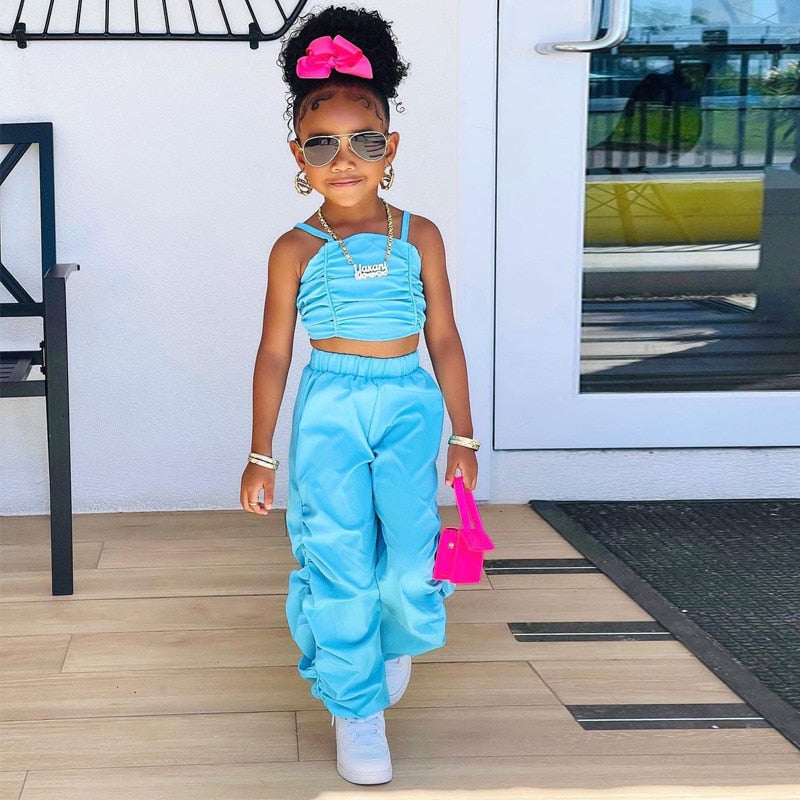 'Jada' Top & Cargo Pants Set (18M-6T)
