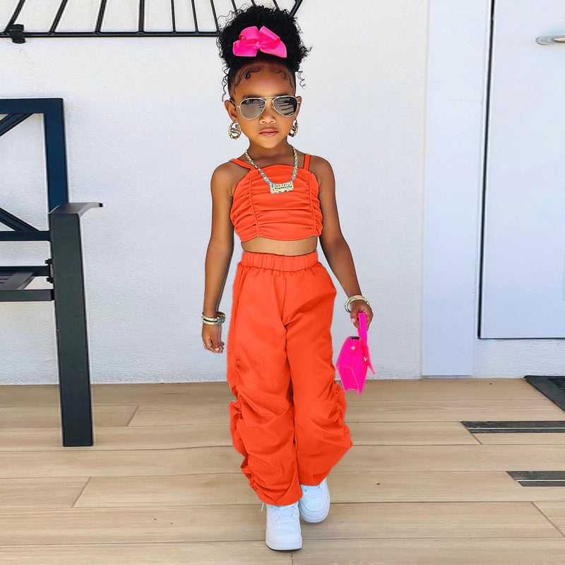 'Jada' Top & Cargo Pants Set (18M-6T)