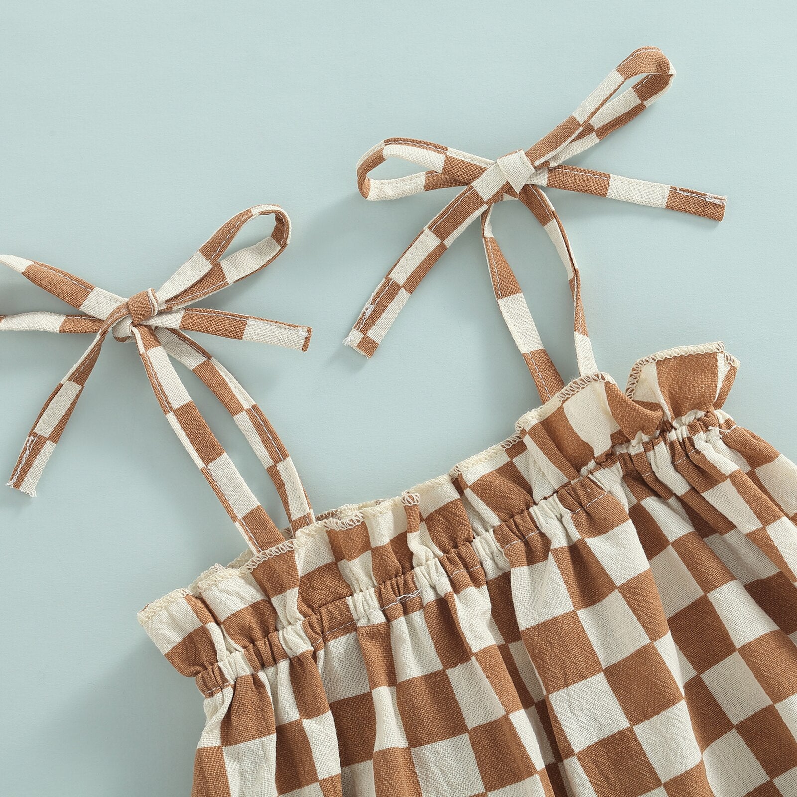 “Ruby” checked jumpsuit (6M-24M)