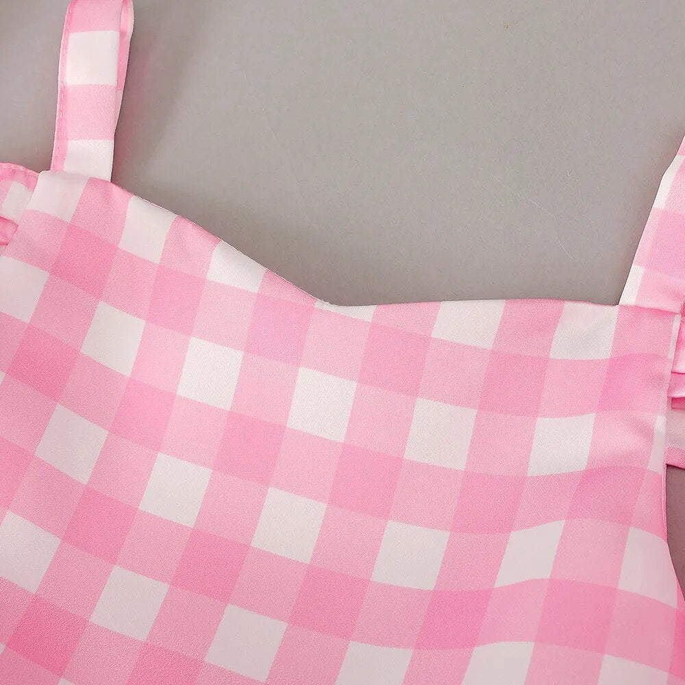 'Reese' Pink Gingham Dress- 3 styles (3T-10Y)