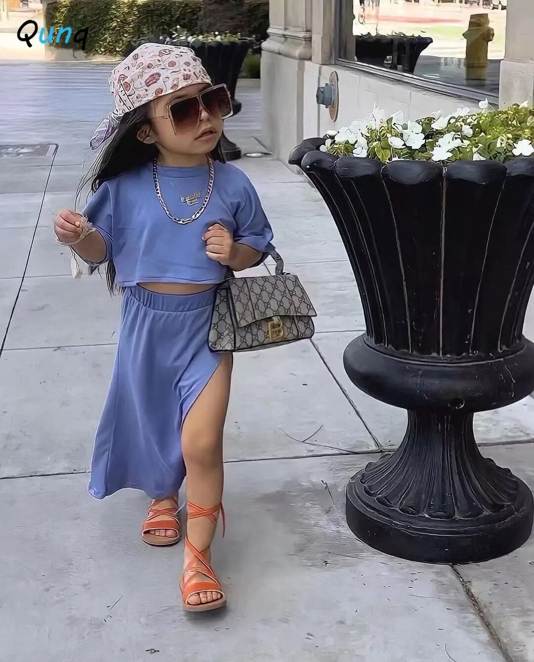 Leilani Pullover Top & Slit Skirt (3T-8T)