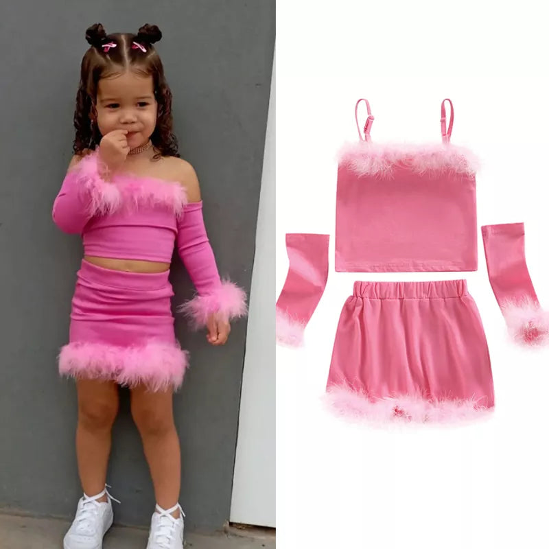 “Liliana” pink set (2T-6T)