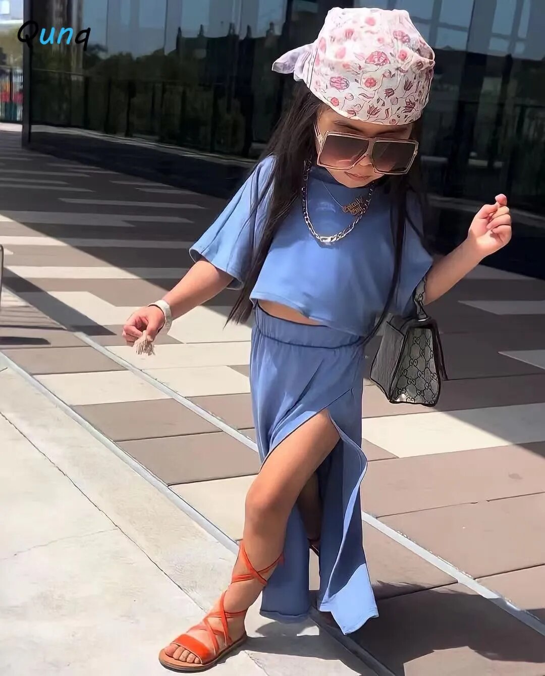 Leilani Pullover Top & Slit Skirt (3T-8T)