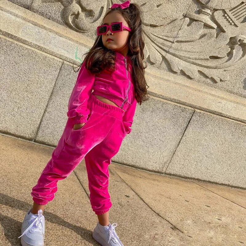 'Everly' Girls Tracksuit (18M-8T)