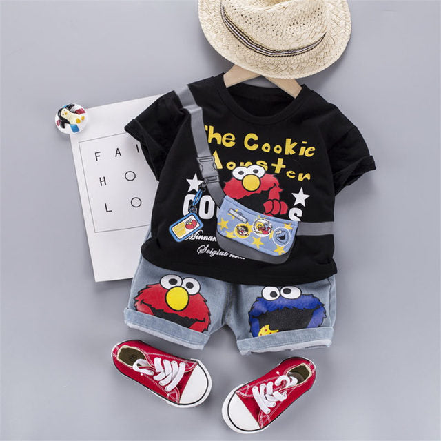 Cookie Monster 2PC outfit 4 colors 9m-4yrs