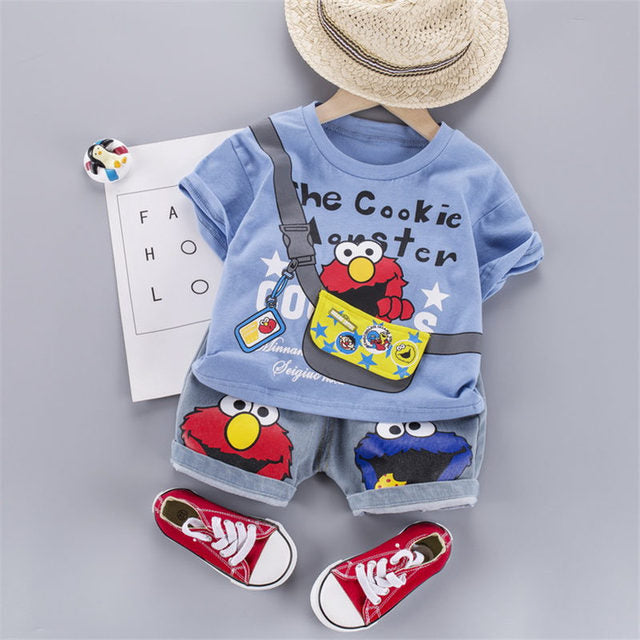 Cookie Monster 2PC outfit 4 colors 9m-4yrs