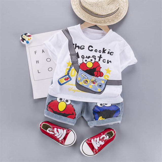 Cookie Monster 2PC outfit 4 colors 9m-4yrs