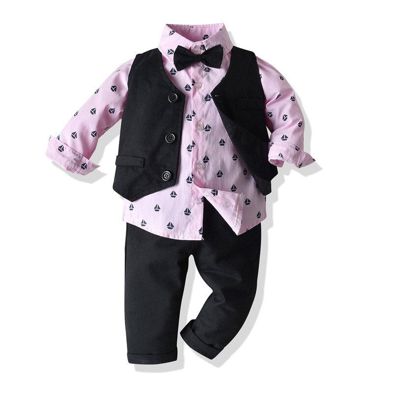 3Pcs Boys Smart Outfit "Mathieu" 0-24m
