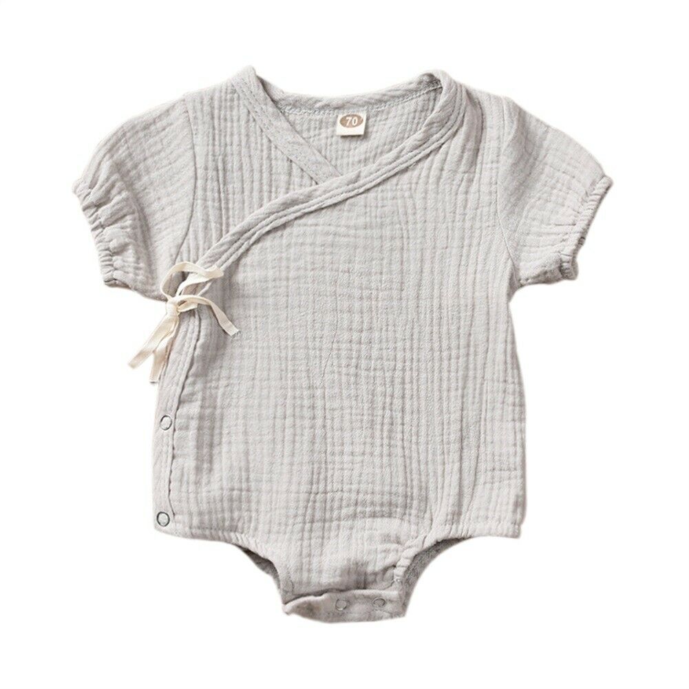 0-18M Babys Summer Earth Tone Romper Various Colors