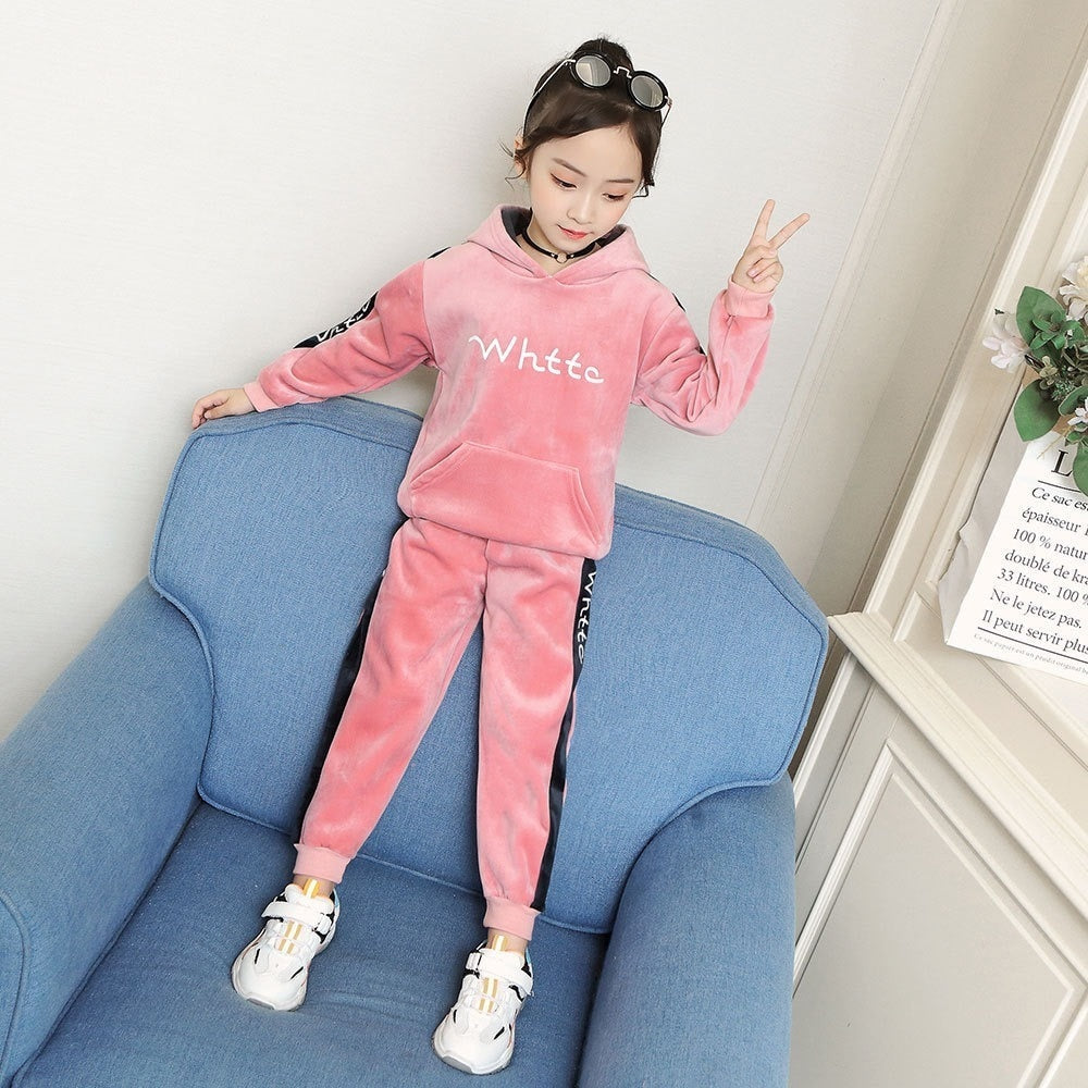 Velvet Tracksuit 3 colors 2-12yrs