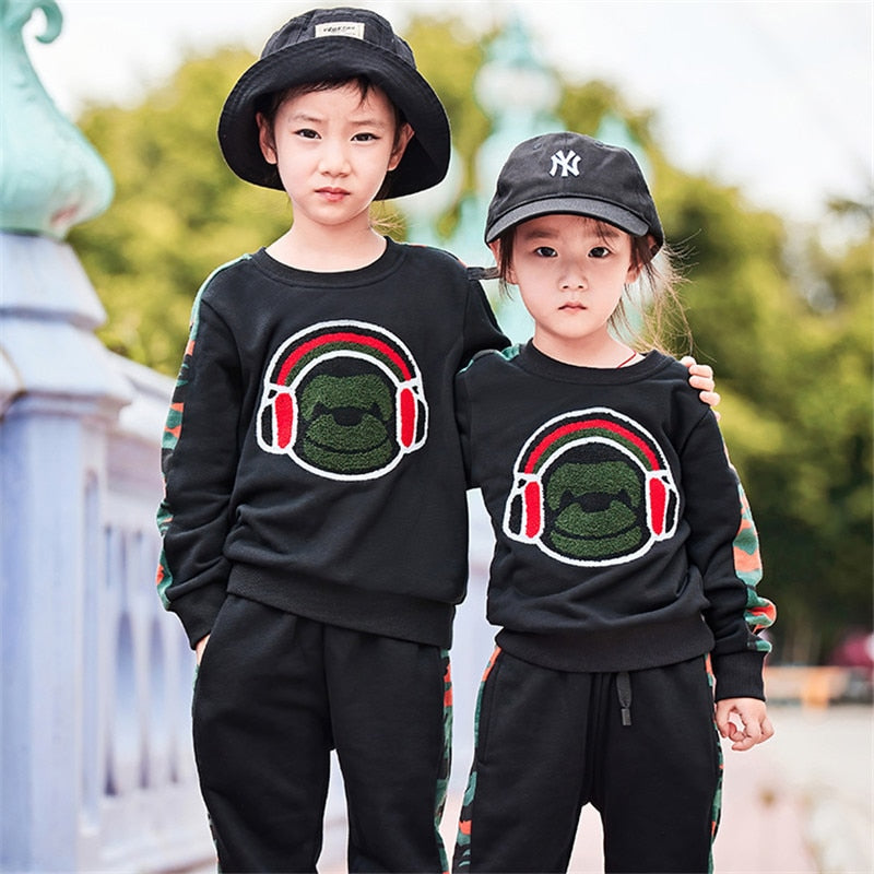 Modern Print 2 PCS Tracksuit 2T-7T