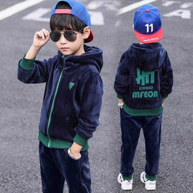 Warm Velvet Tracksuit 2 colors 4-10yrs