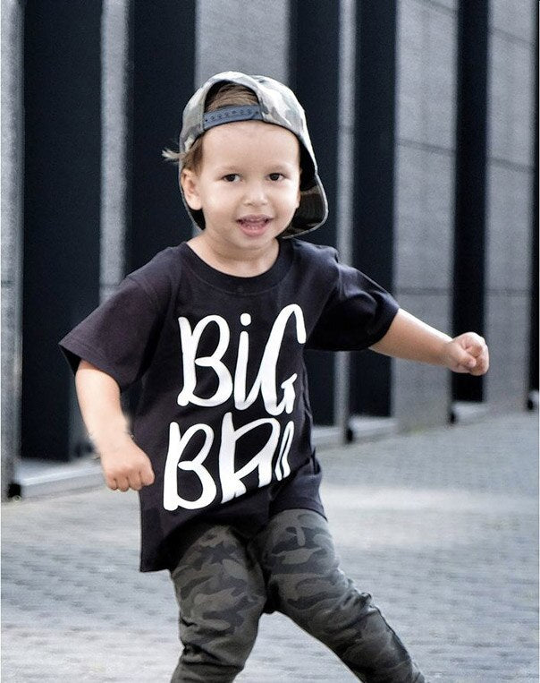 Big Bro Print Kids Boys T-Shirt 3-8yrs
