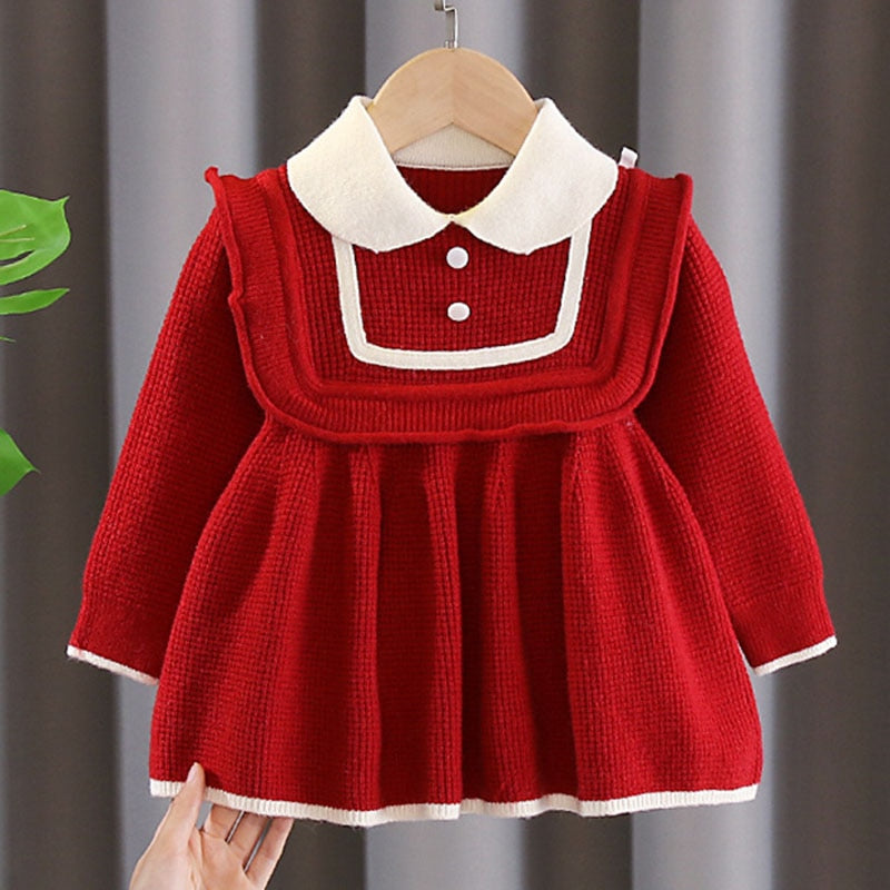 Girls Knitted Dress 6m-4yrs