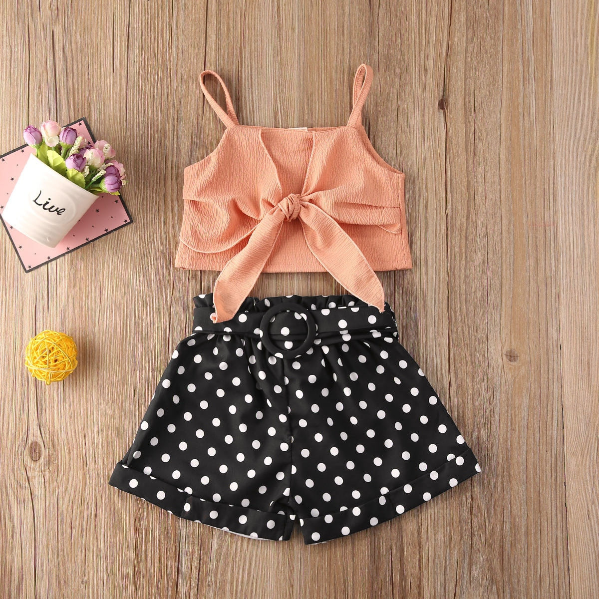 2Pcs Girls Summer Suit "Nadine" 4 Colors 2-6y