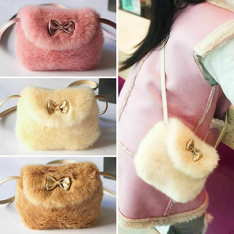 Girls Fur Handbag