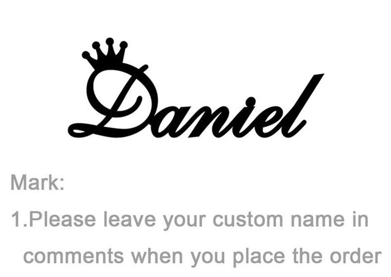Personalized Name Crown Necklace in Gold, Silver or Rose Gold plated
