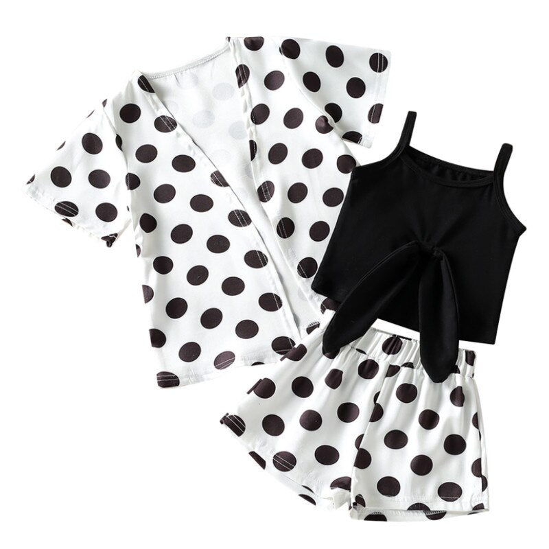 "Emmalee" Sleeveless Leopard 3PCS Set (Age 1-6)