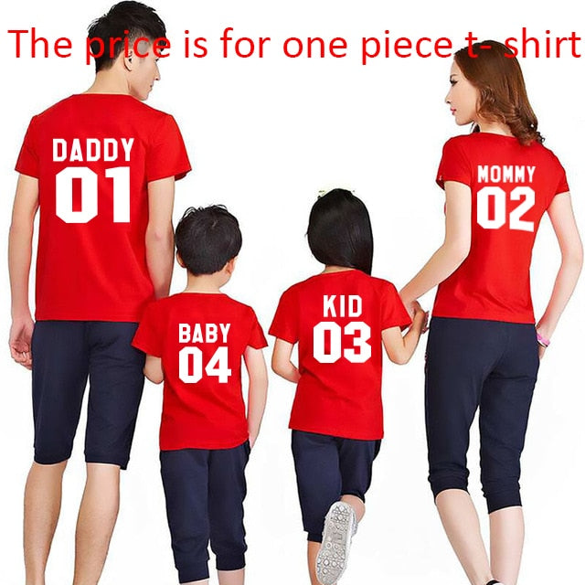 Family Matching Cotton T-shirt