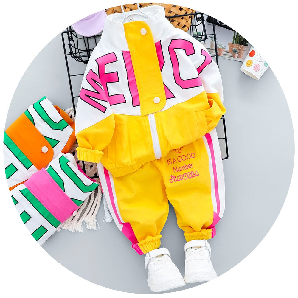 MERCI Kids Lettered Tracksuit (9M-4T)