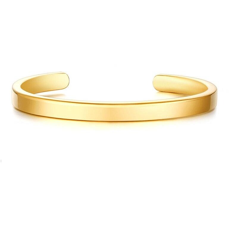 Personalized Custom Name Bracelet Silver, Black or Gold Plated