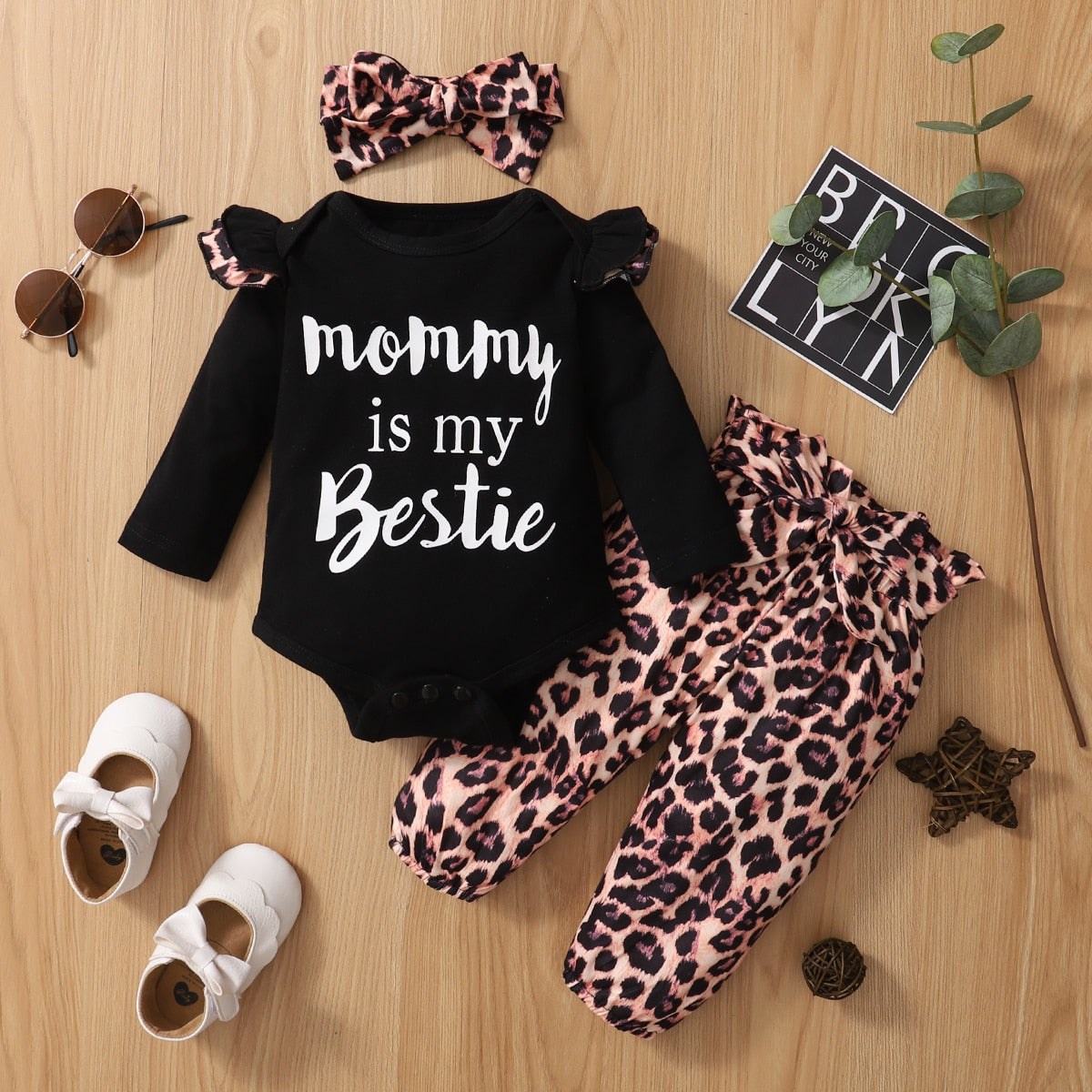 3Pcs Baby girl Flower set 0-24m