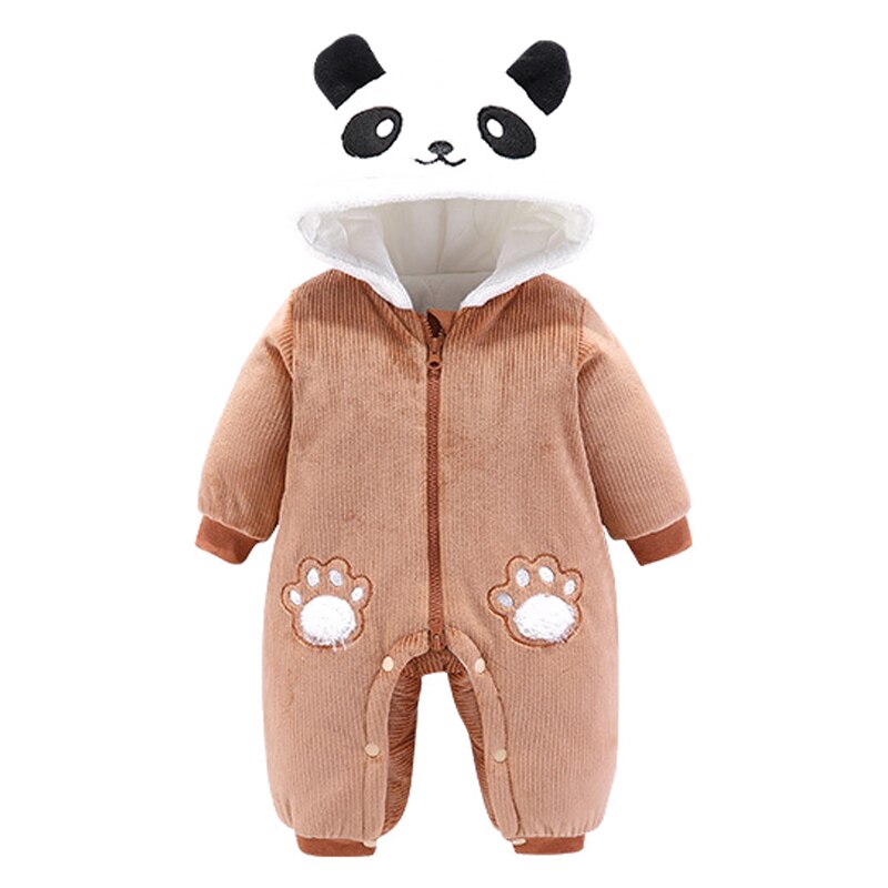 winter Baby Panda Romper 4 colors 0-12m