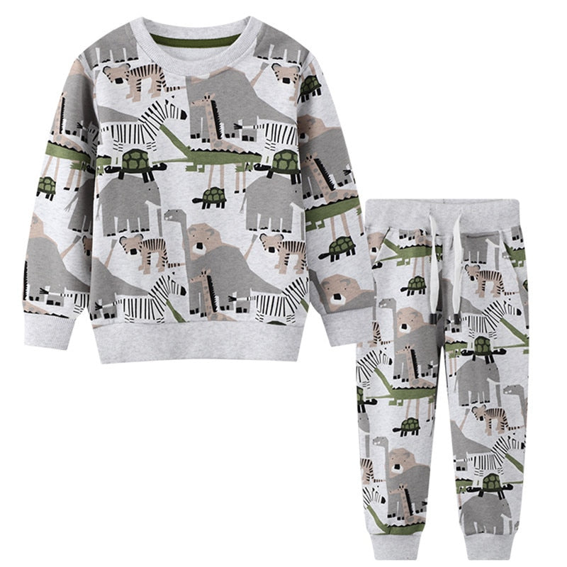 Modern Print 2 PCS Tracksuit 2T-7T