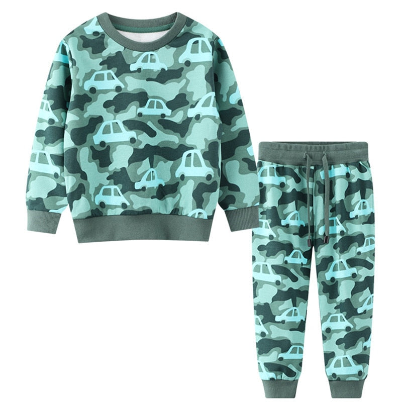 Modern Print 2 PCS Tracksuit 2T-7T