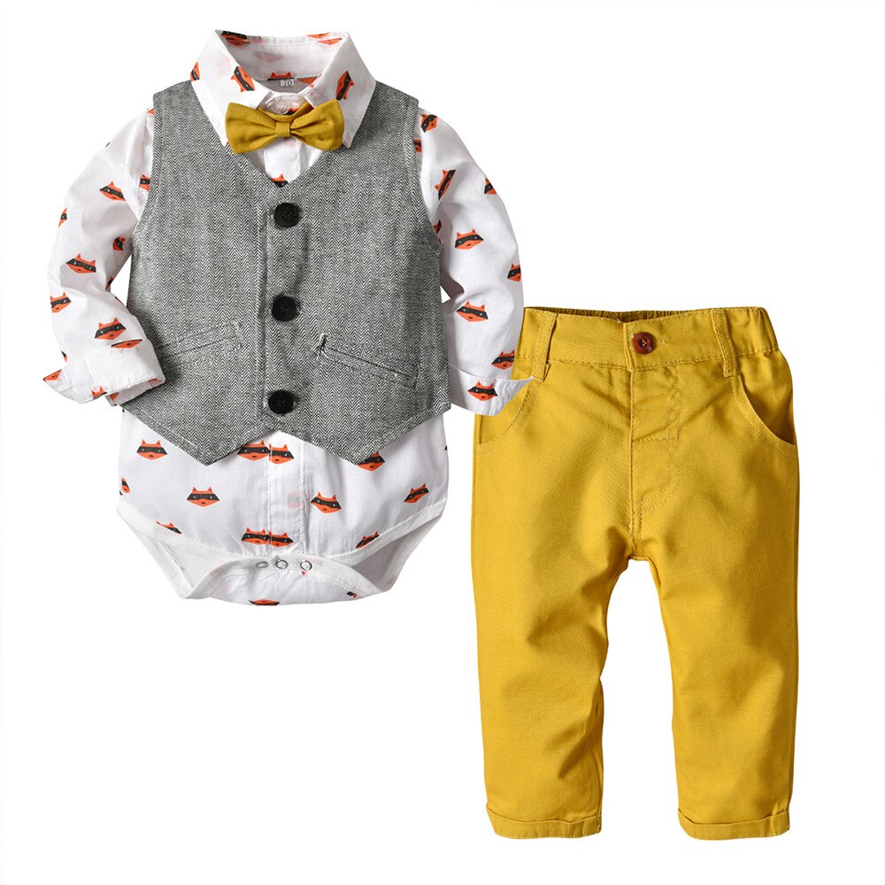 3Pcs Boys Smart Outfit "Mathieu" 0-24m
