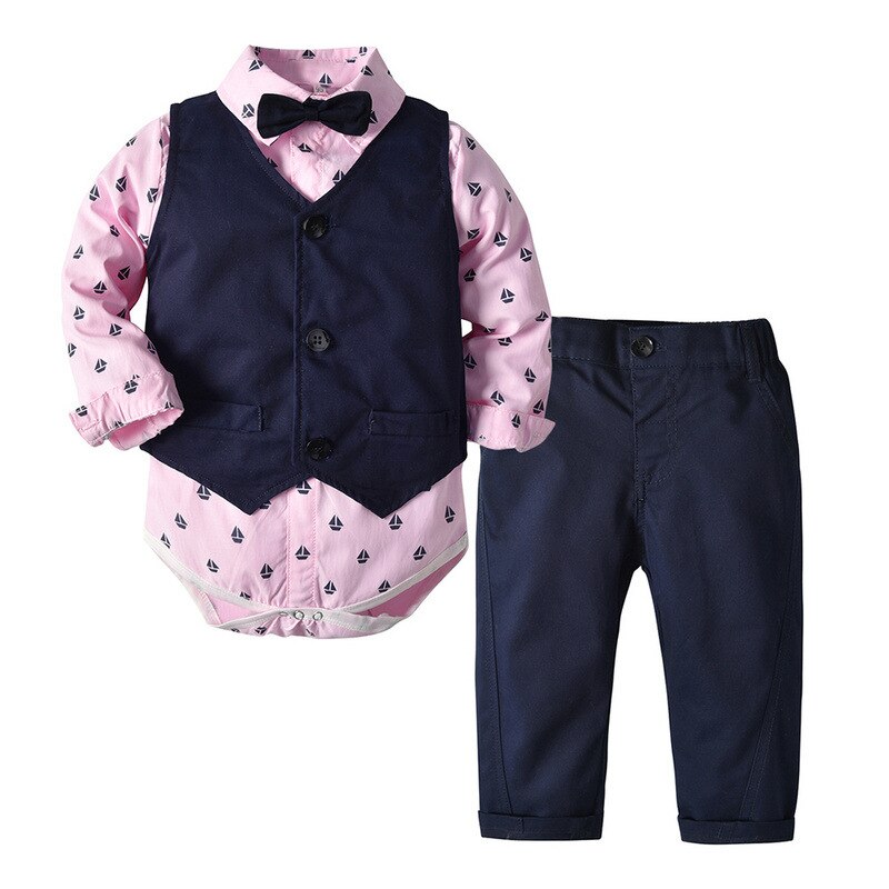3Pcs Boys Smart Outfit "Mathieu" 0-24m