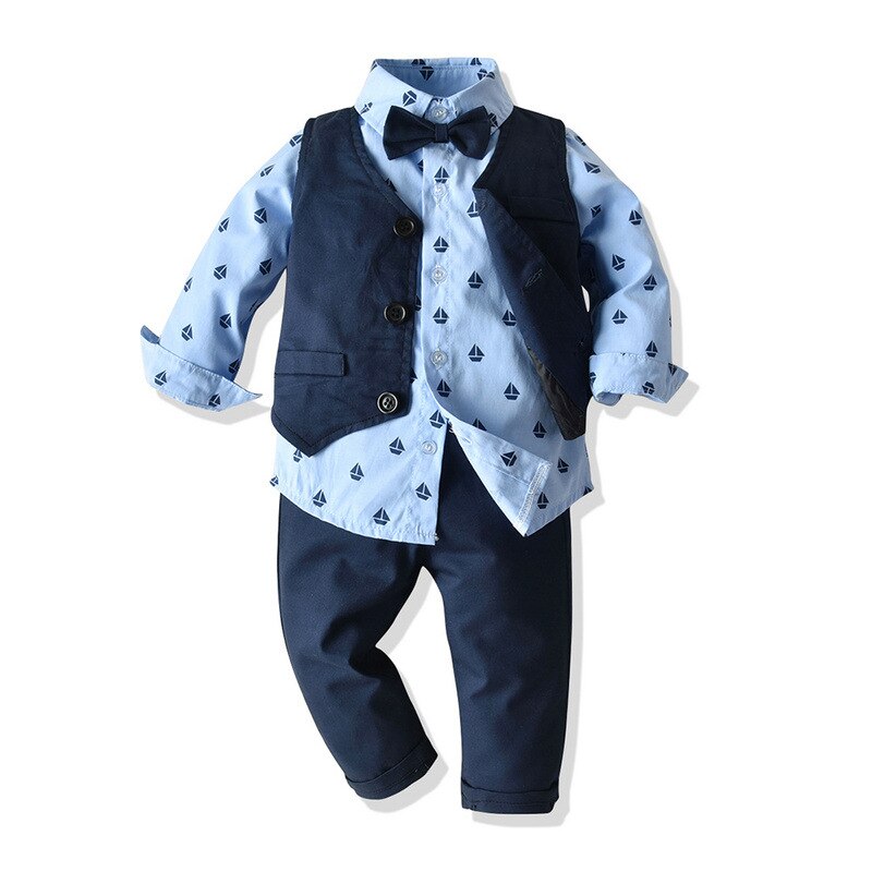 3Pcs Boys Smart Outfit "Mathieu" 0-24m