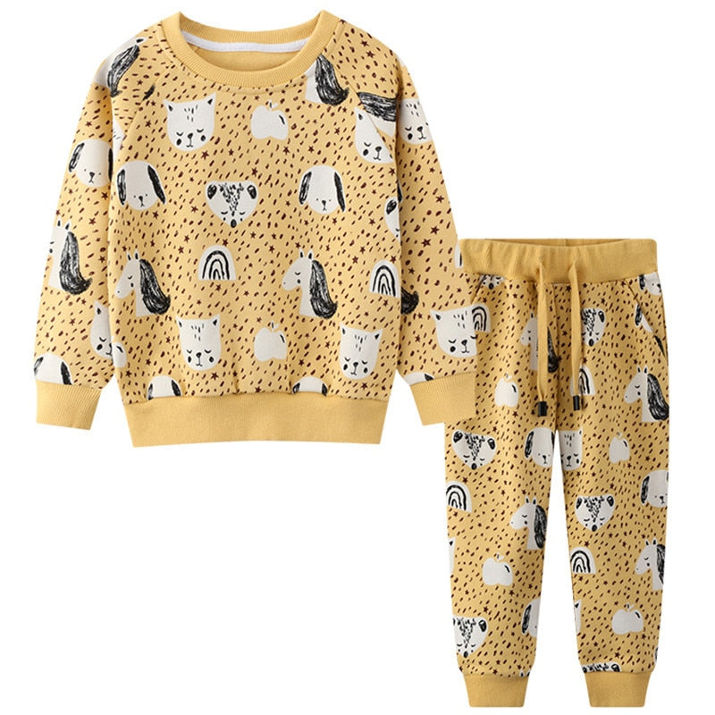 Modern Print 2 PCS Tracksuit 2T-7T