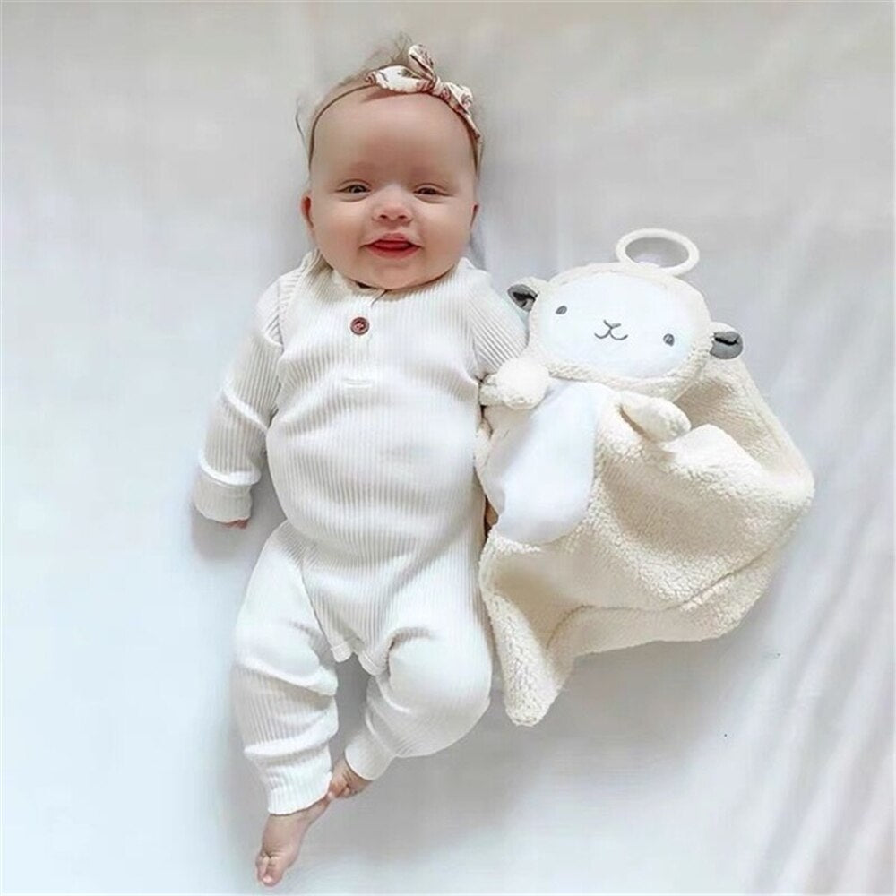 Organic Cotton Jumpsuit "Francine" white/pink 0-18m