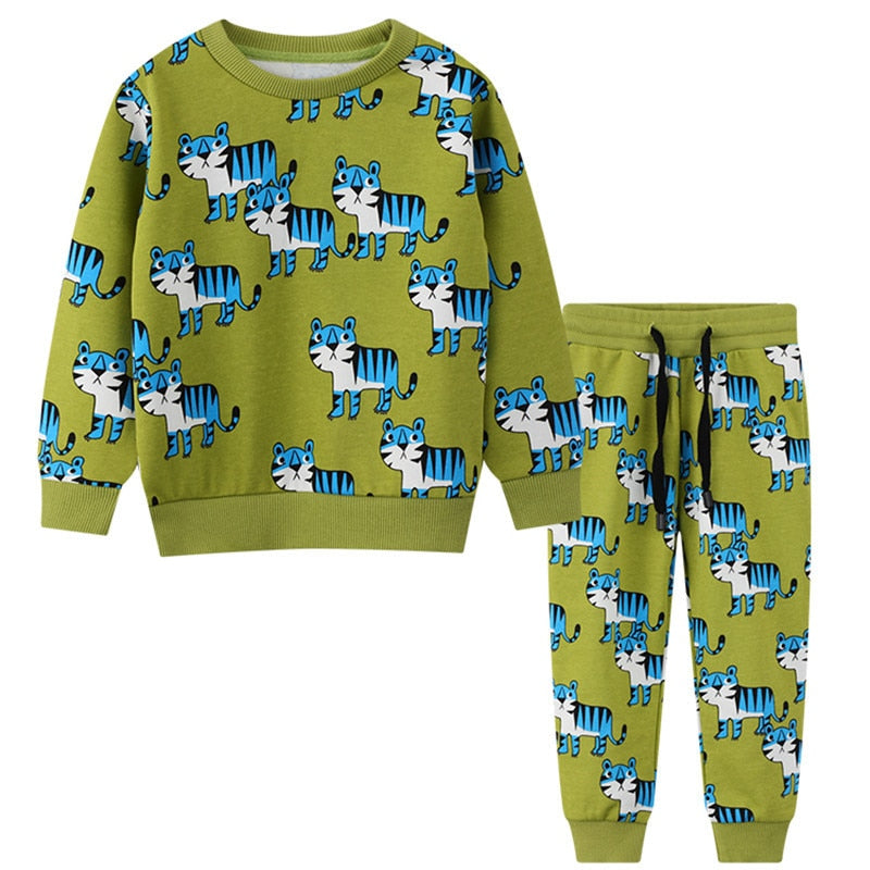 Modern Print 2 PCS Tracksuit 2T-7T