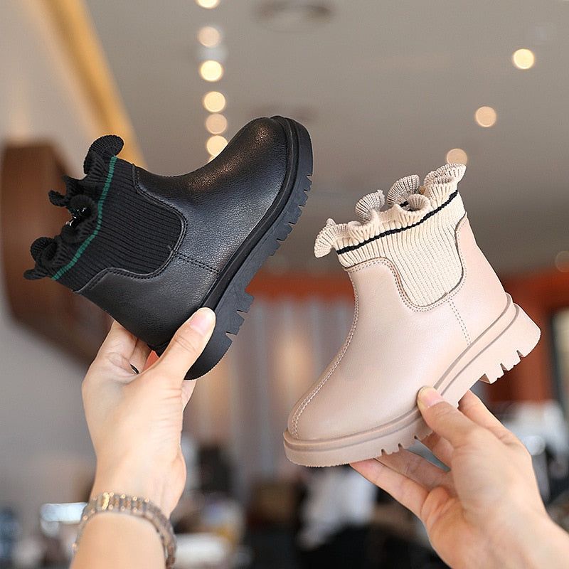 Chelsea Boots for Girls Size 22-37 (US Size little kids 5.5 through big kids 5)