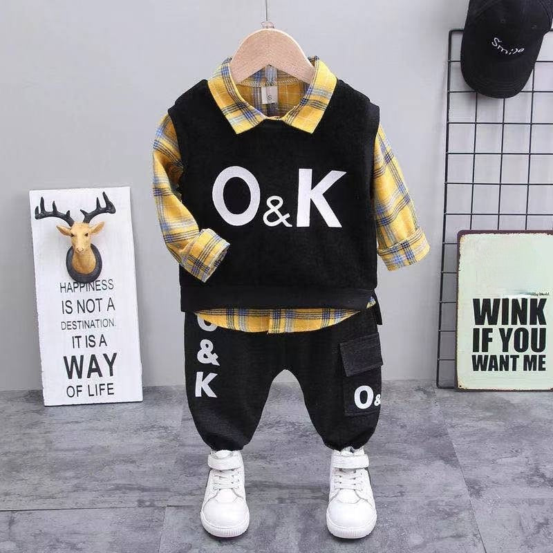 OK 3Psc Tracksuit 3colors 9m-4yrs