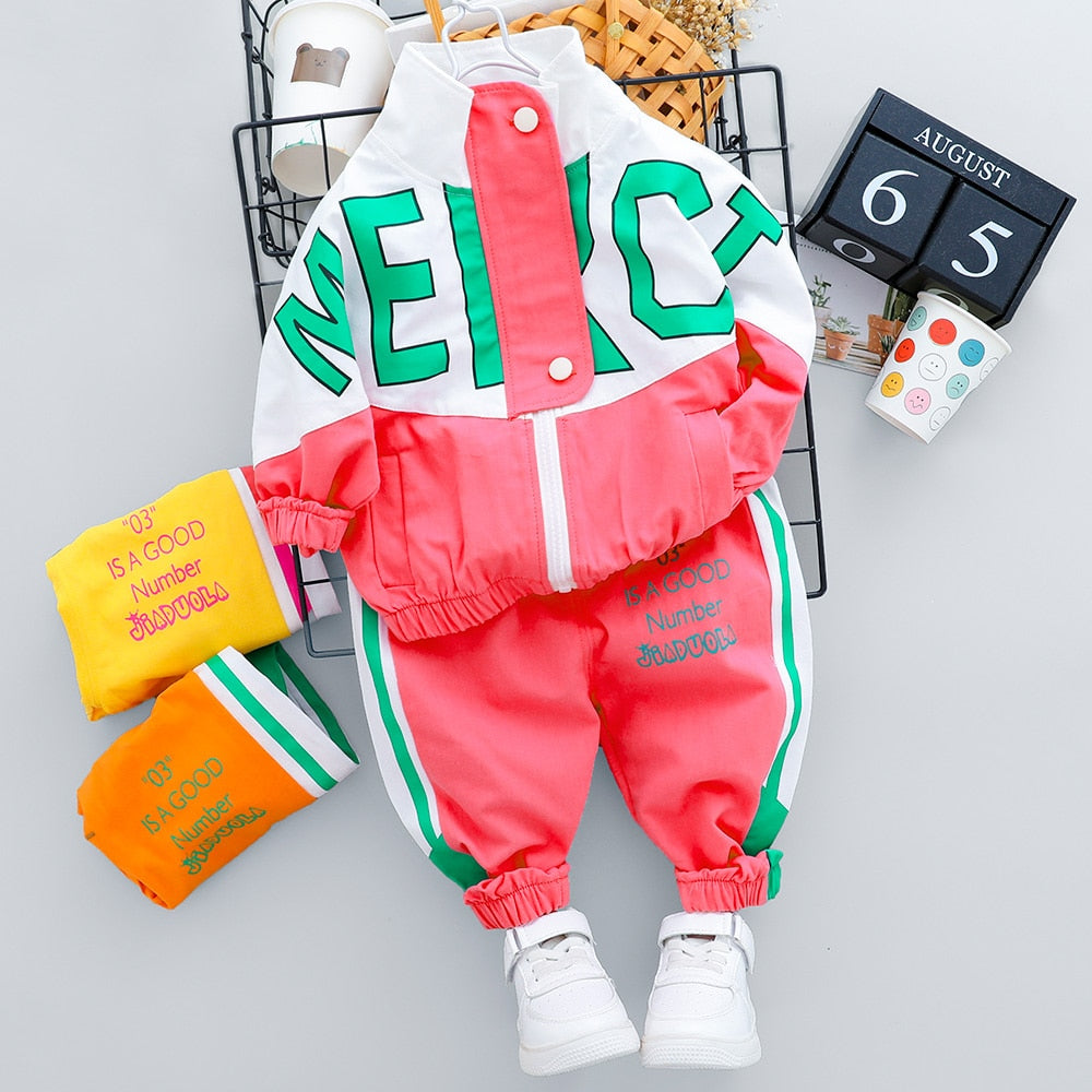 MERCI Kids Lettered Tracksuit (9M-4T)