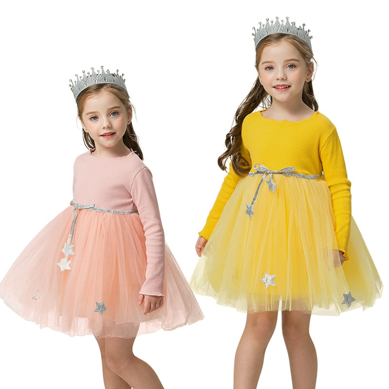 Winter Star Dress 3-8yrs