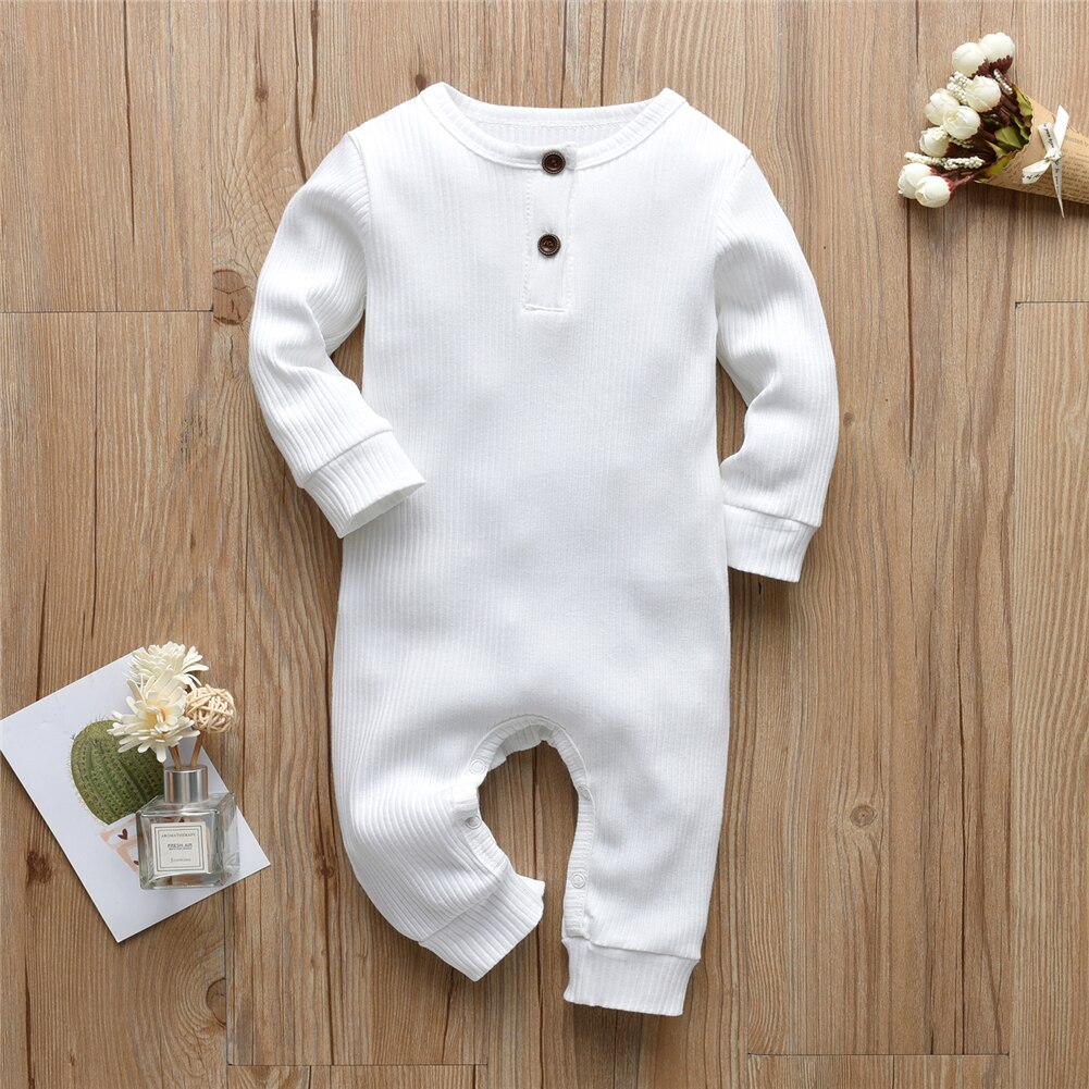 Organic Cotton Jumpsuit "Francine" white/pink 0-18m